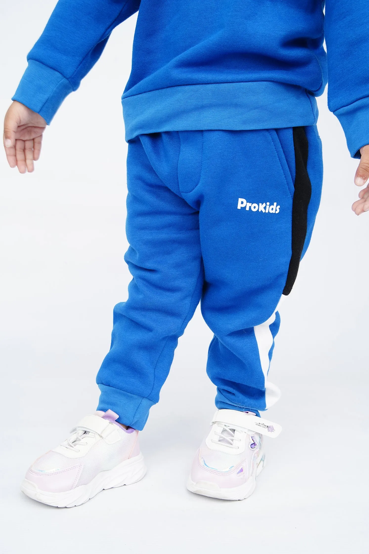 KIDS HOOD SET R.BLUE FRONT PRINT