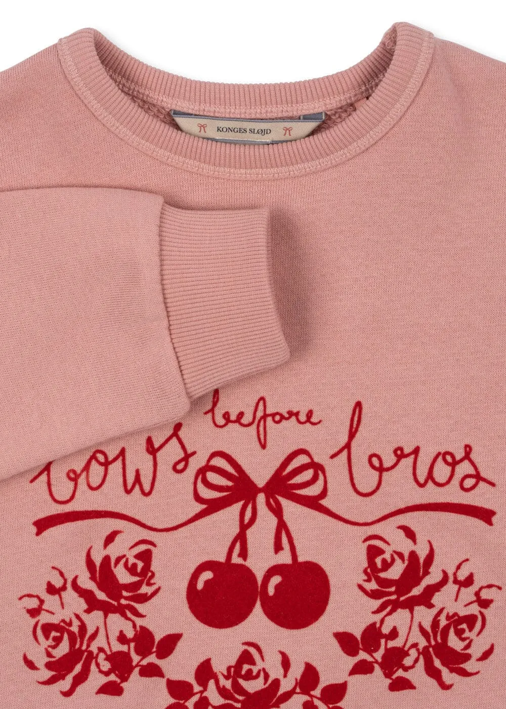 Konges Sløjd - Loupy Lou Sweatshirt Gots ks102025 - Bow Rose