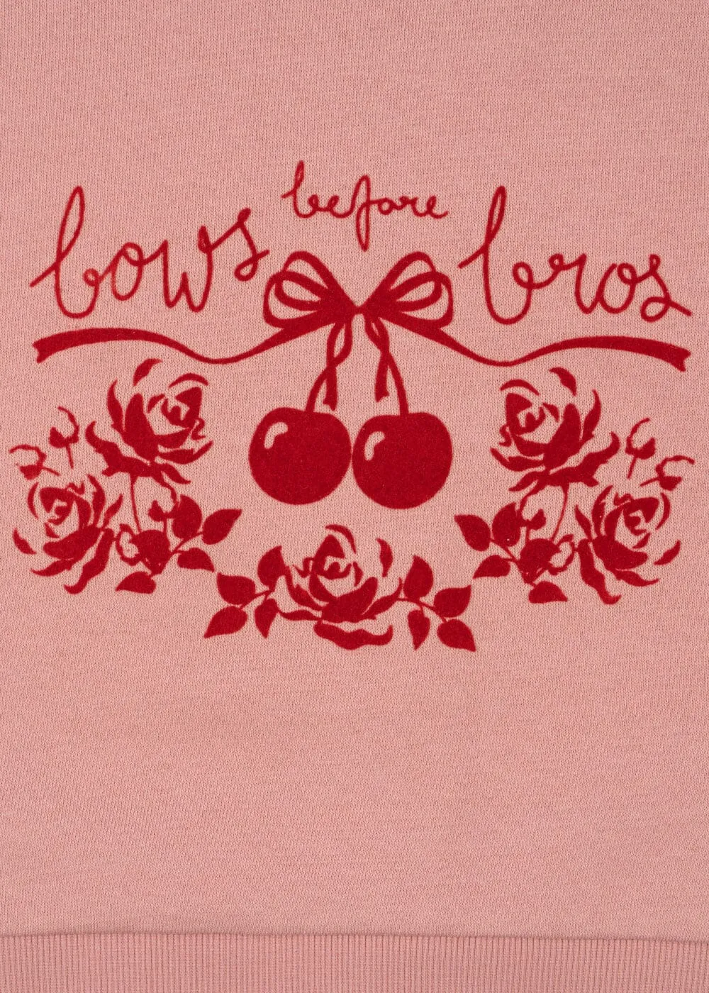 Konges Sløjd - Loupy Lou Sweatshirt Gots ks102025 - Bow Rose