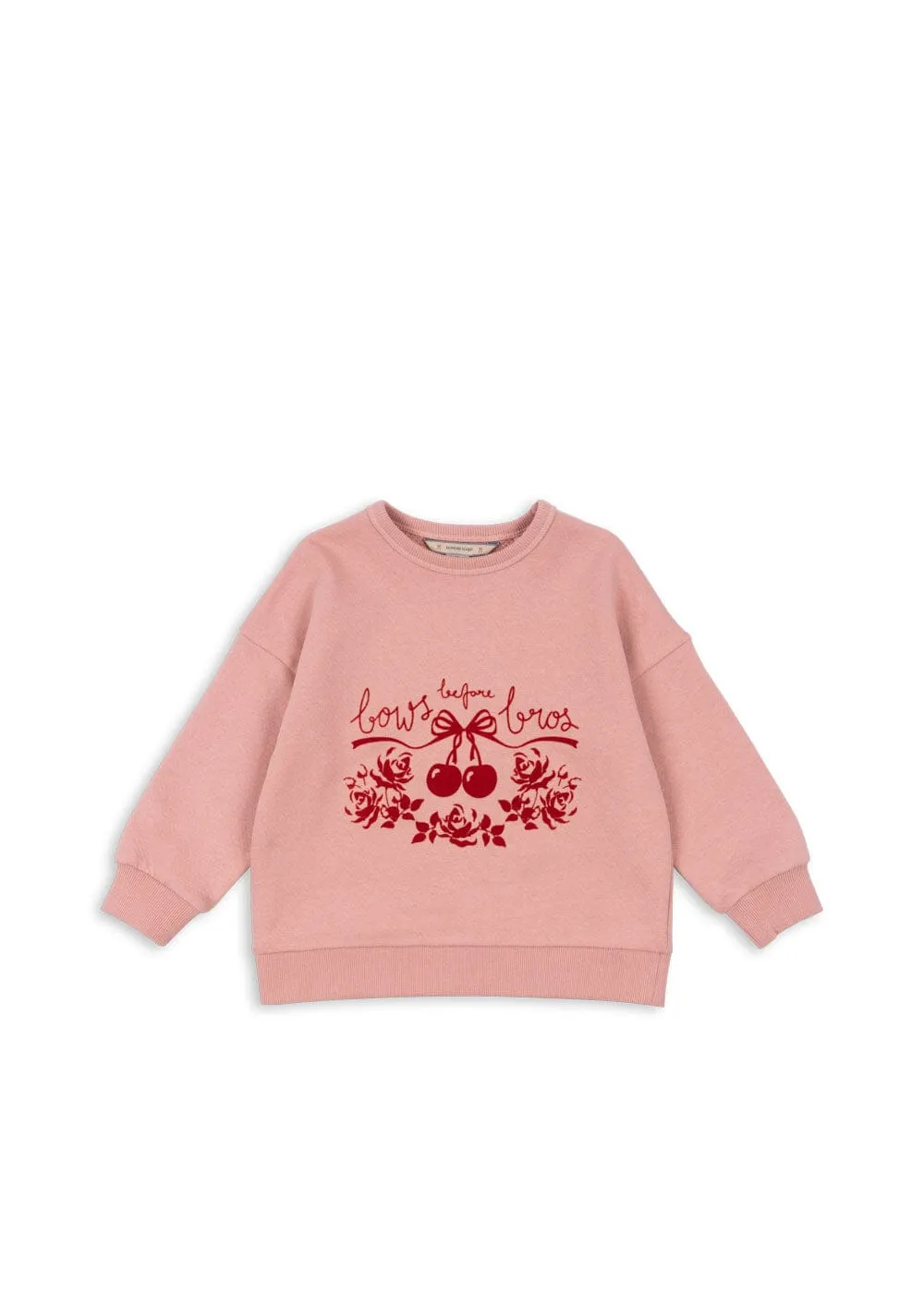 Konges Sløjd - Loupy Lou Sweatshirt Gots ks102025 - Bow Rose
