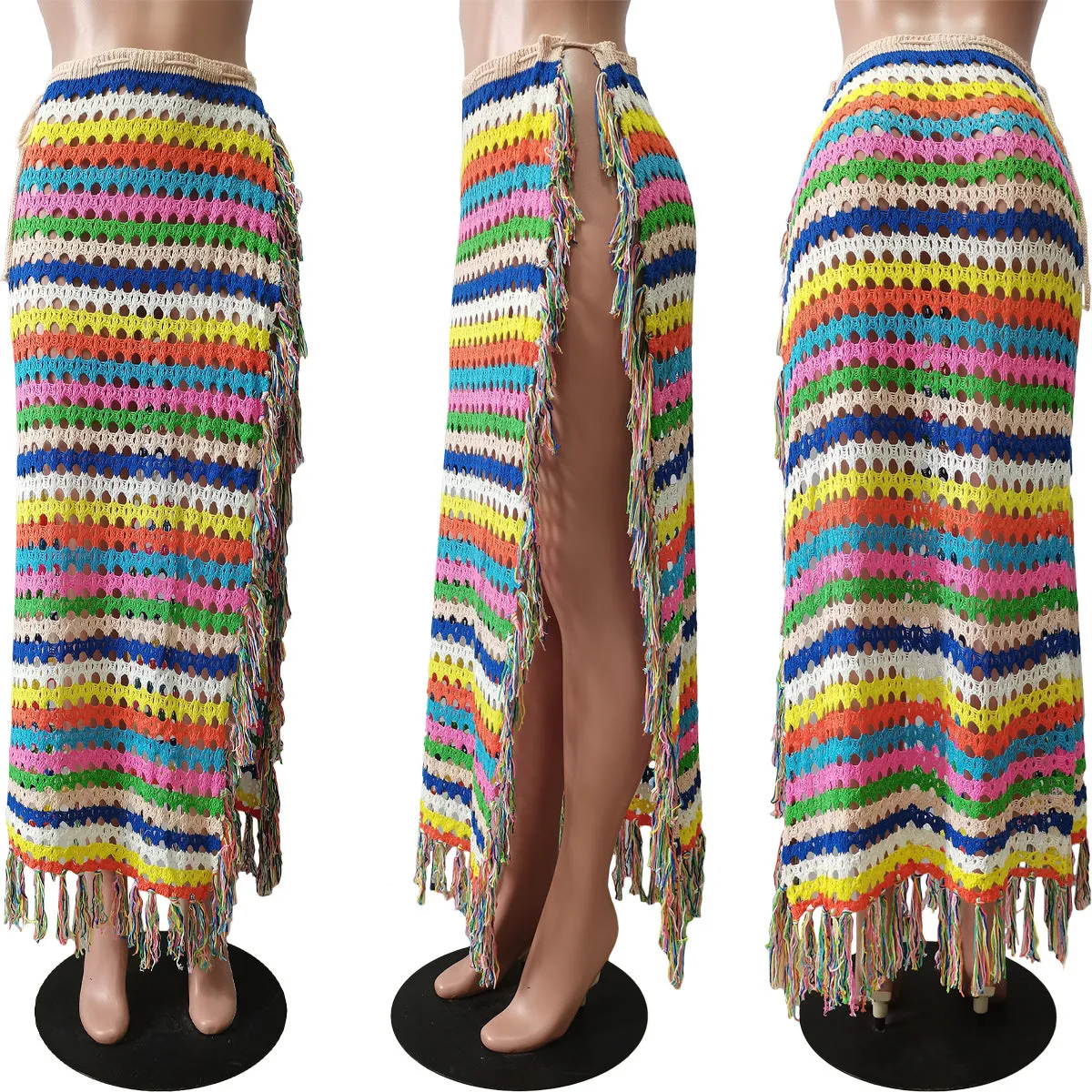 Let's Celebrate Crochet Split Skirt