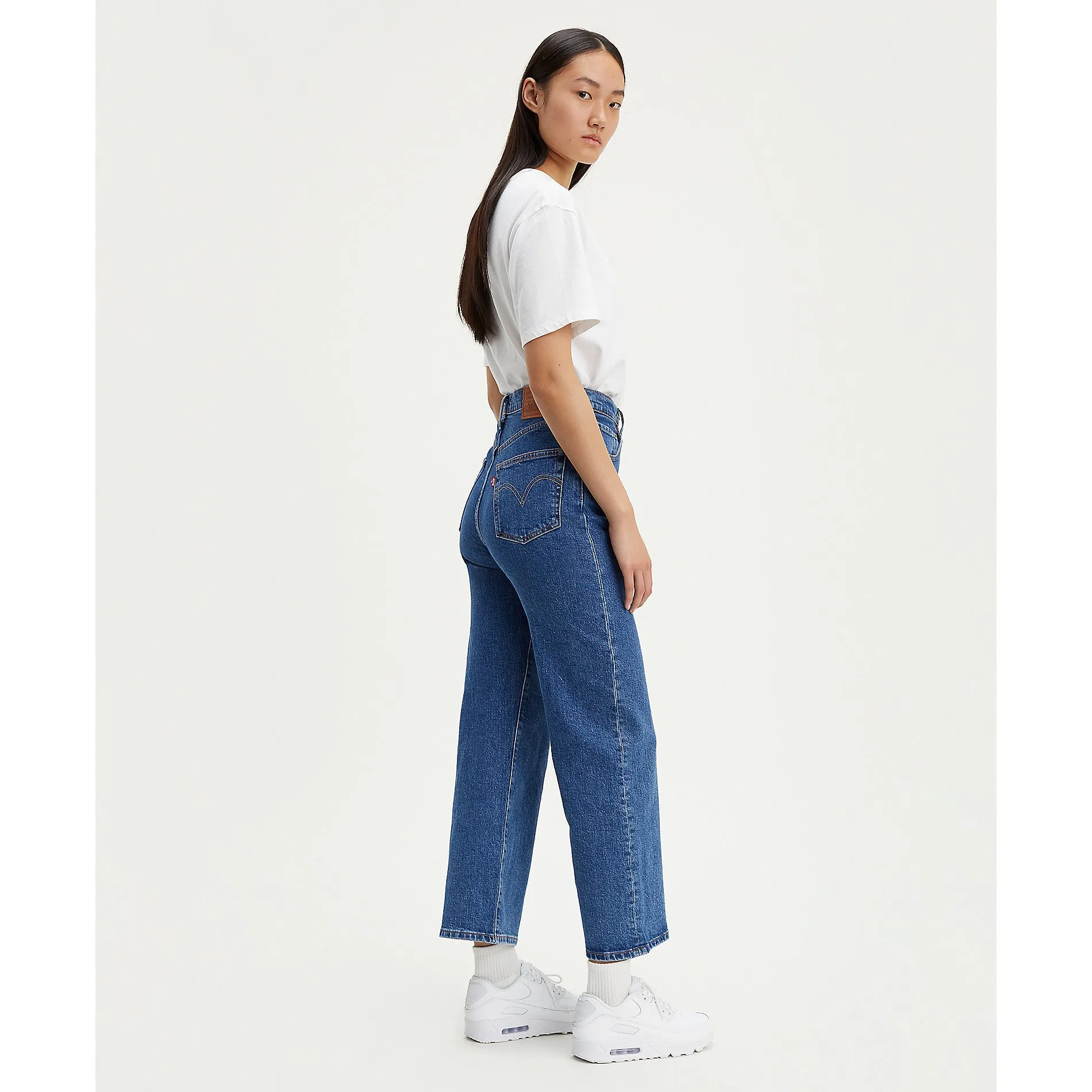 Levis Ribcage Straight Ankle Georgie Medium Wash