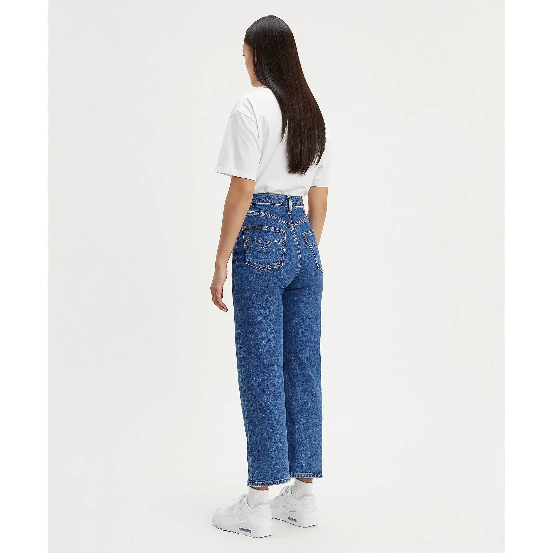 Levis Ribcage Straight Ankle Georgie Medium Wash