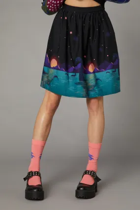 Loch Ness Print Skirt