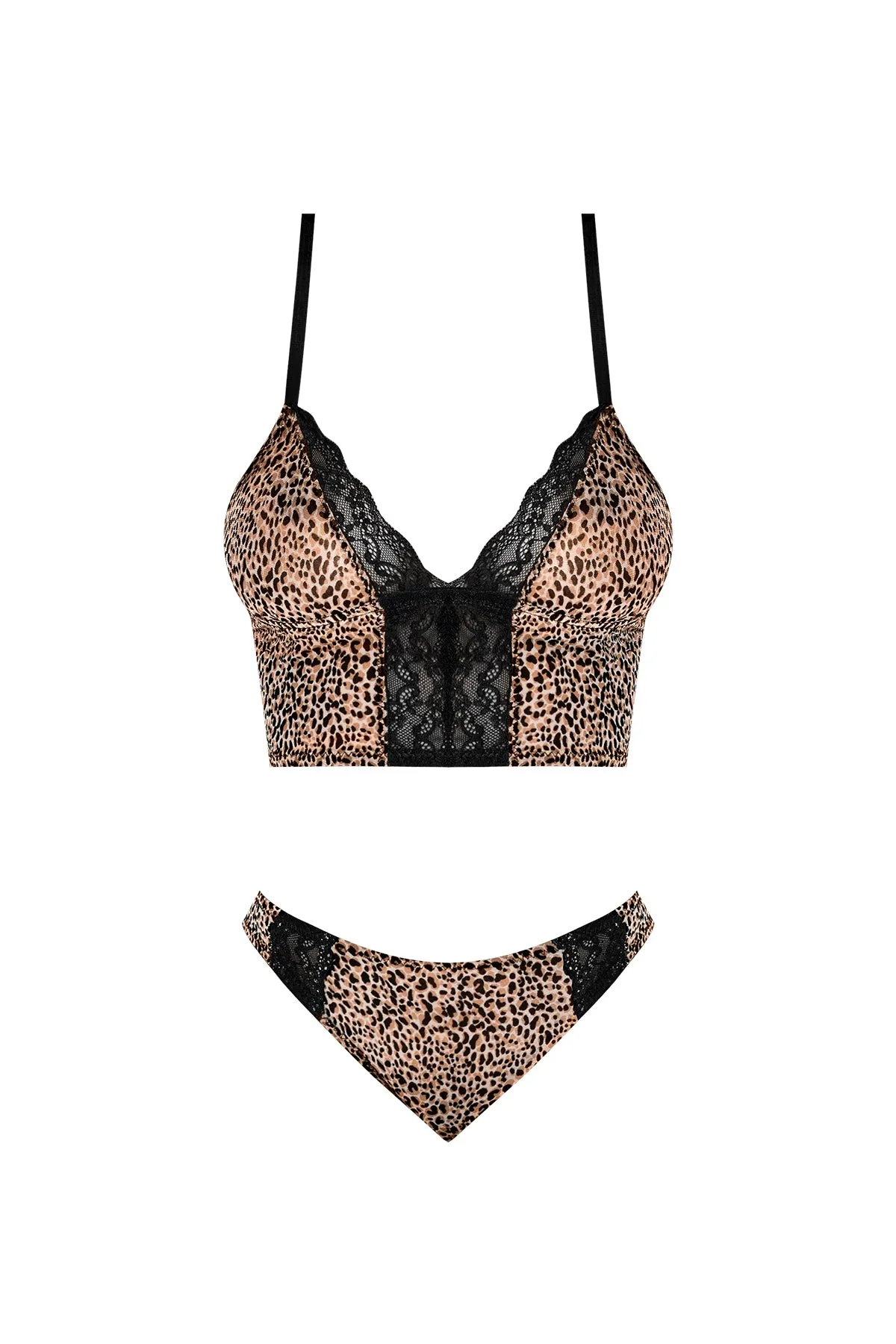 Magic Silk Purrrfect Bra & Hipster Panty Leopard