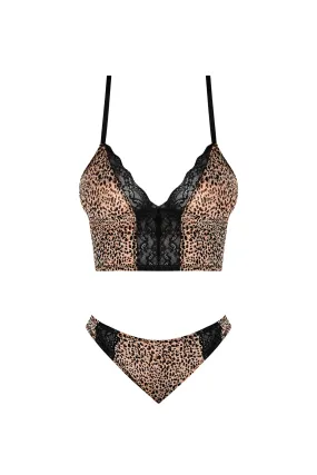 Magic Silk Purrrfect Bra & Hipster Panty Leopard