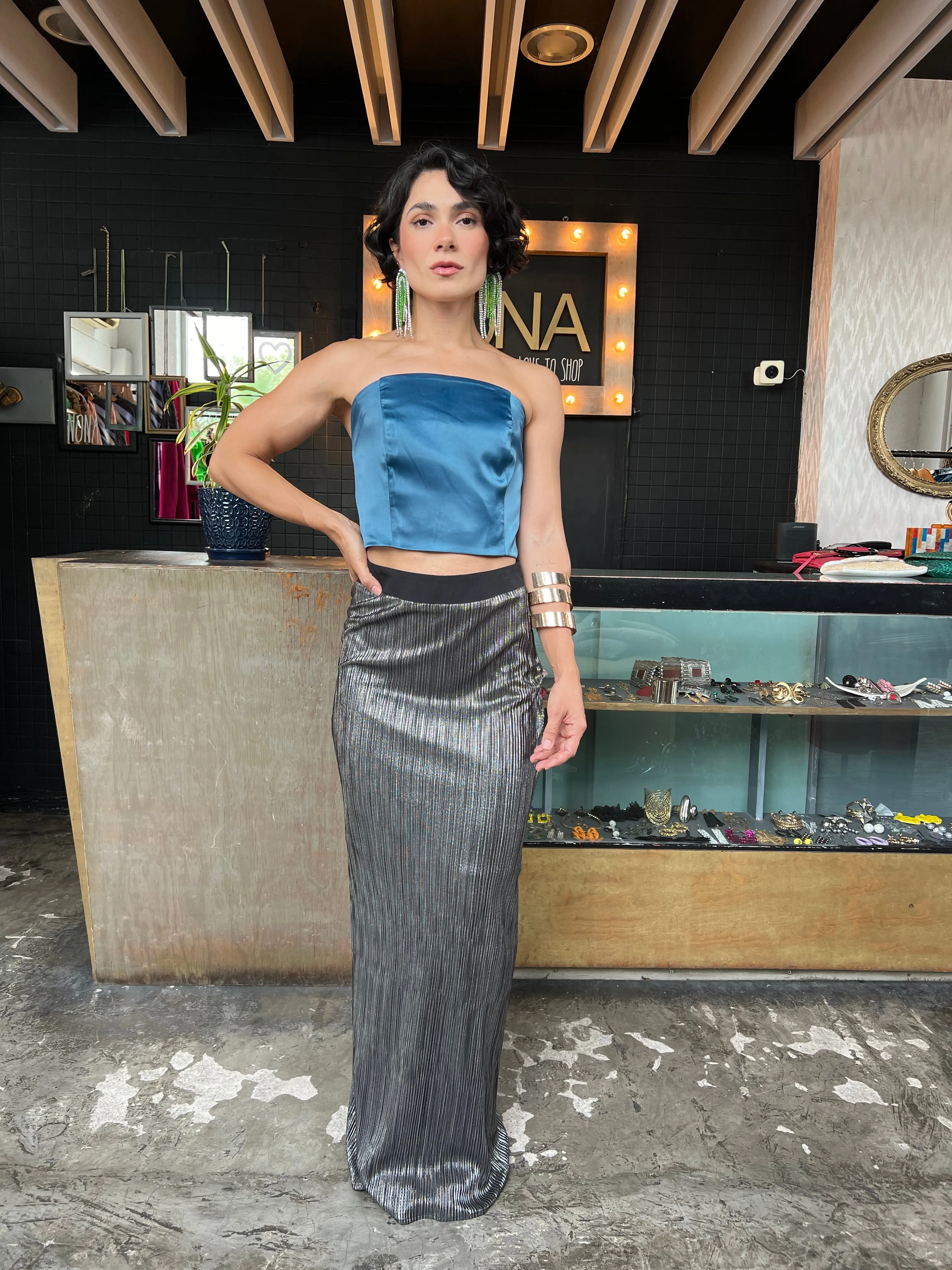 Maxi pencil skirt