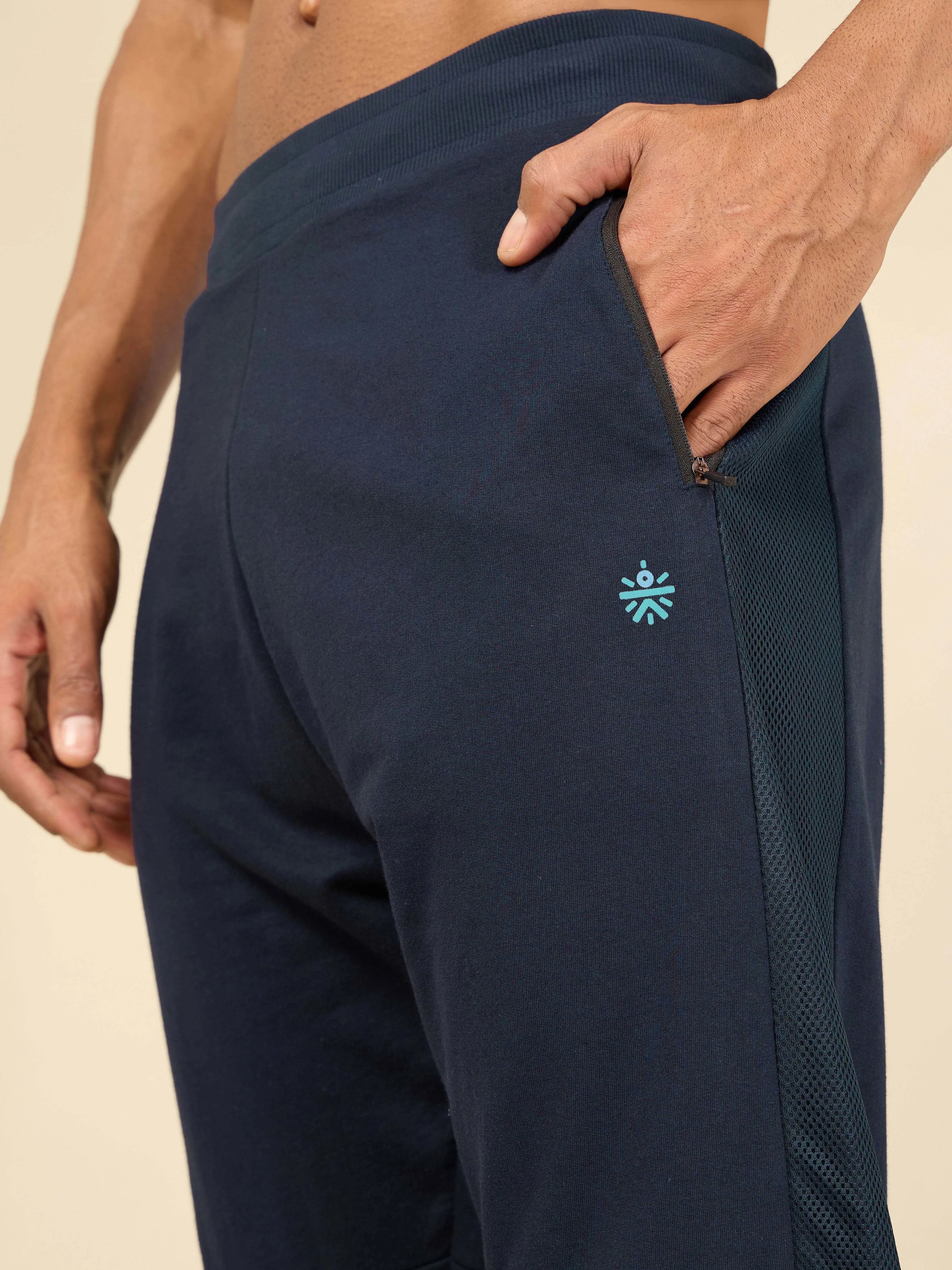 Men Navy Power Joggers