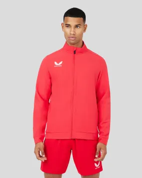 Mens Castore Track Jacket in Red