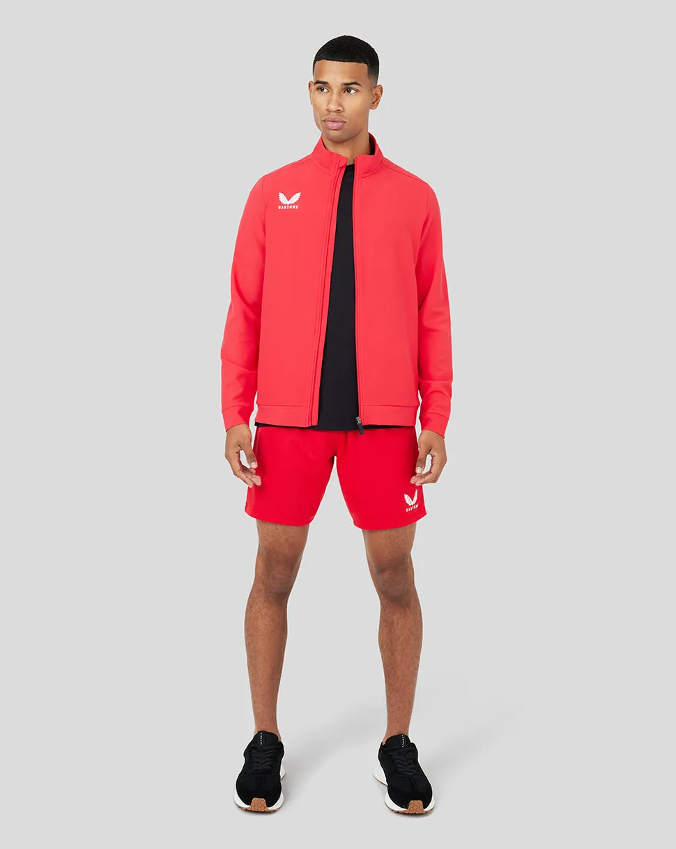 Mens Castore Track Jacket in Red