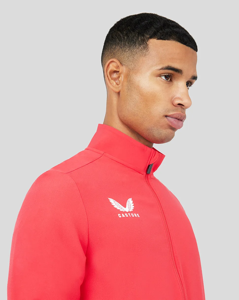 Mens Castore Track Jacket in Red