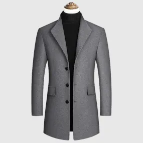 Men's Classic Wool Blend Winter Coat