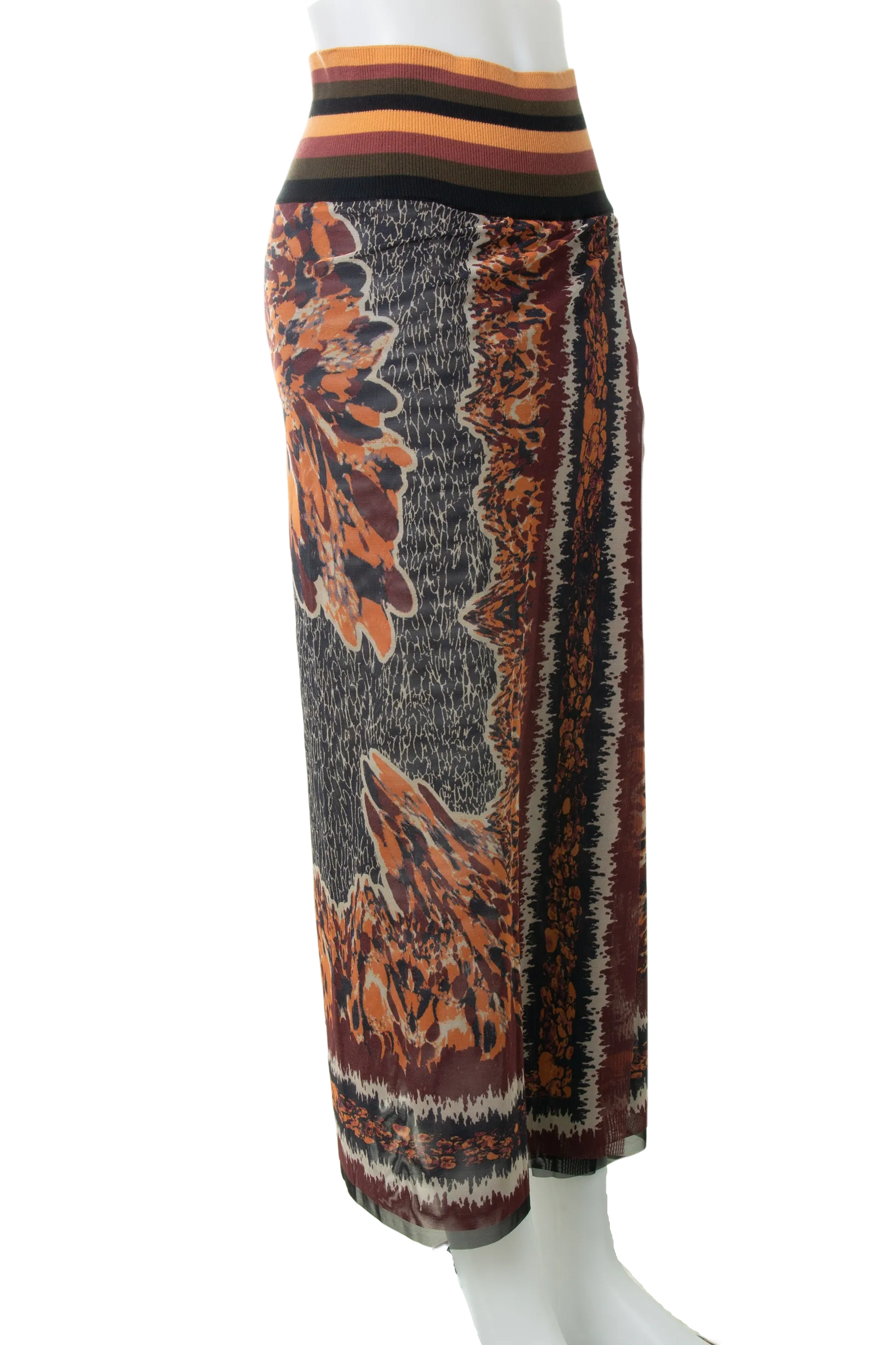 Mesh Maxi Skirt