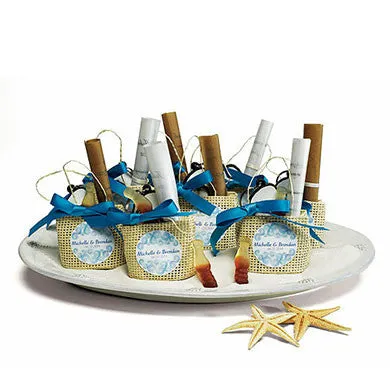 Mini Woven Beach Bag Wedding Favor