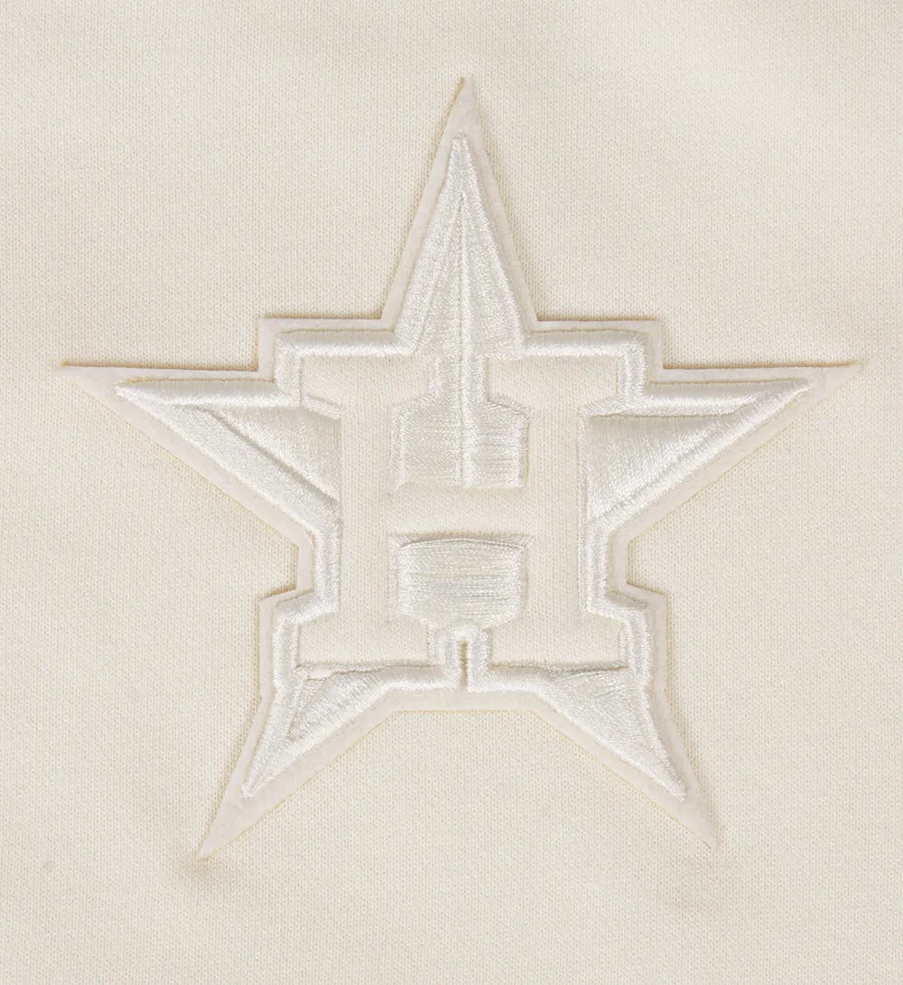 MLB HOUSTON ASTROS NEUTRAL WOMEN'S CREWNECK (EGGSHELL)