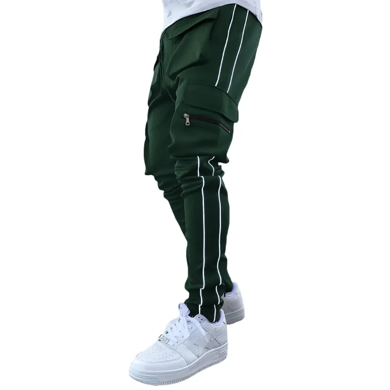 Modern Reflective Line Cargo Pants