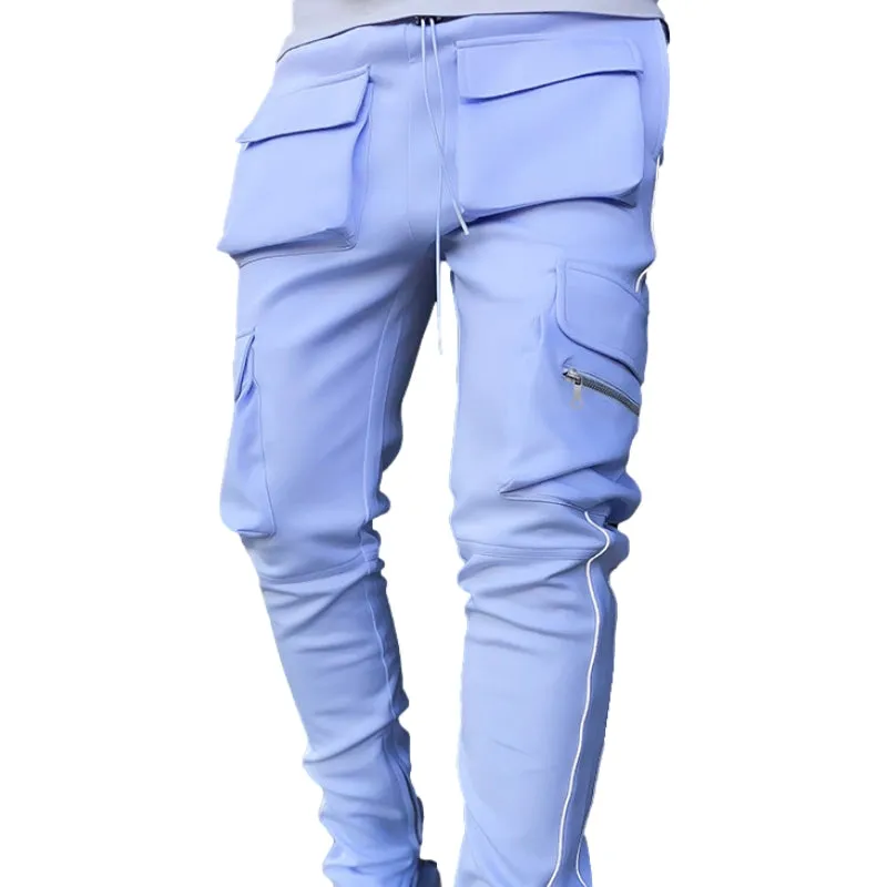 Modern Reflective Line Cargo Pants