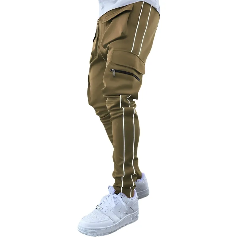 Modern Reflective Line Cargo Pants