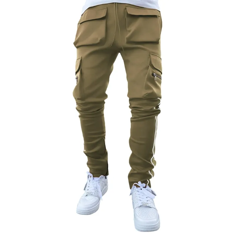 Modern Reflective Line Cargo Pants