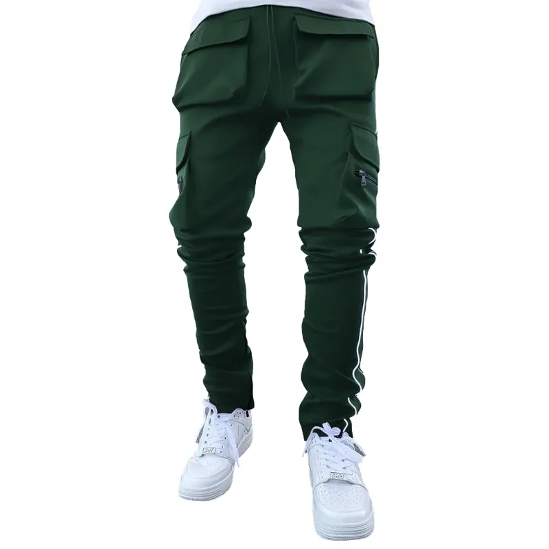 Modern Reflective Line Cargo Pants