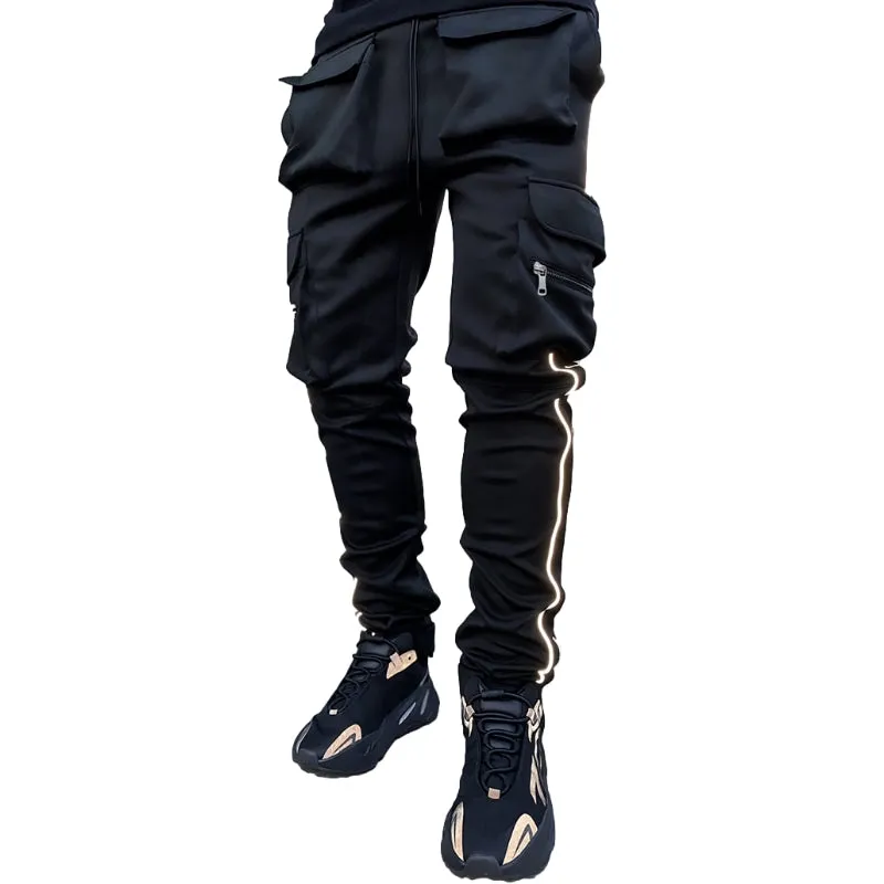 Modern Reflective Line Cargo Pants
