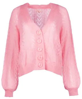 Mohair Cardigan - Pink