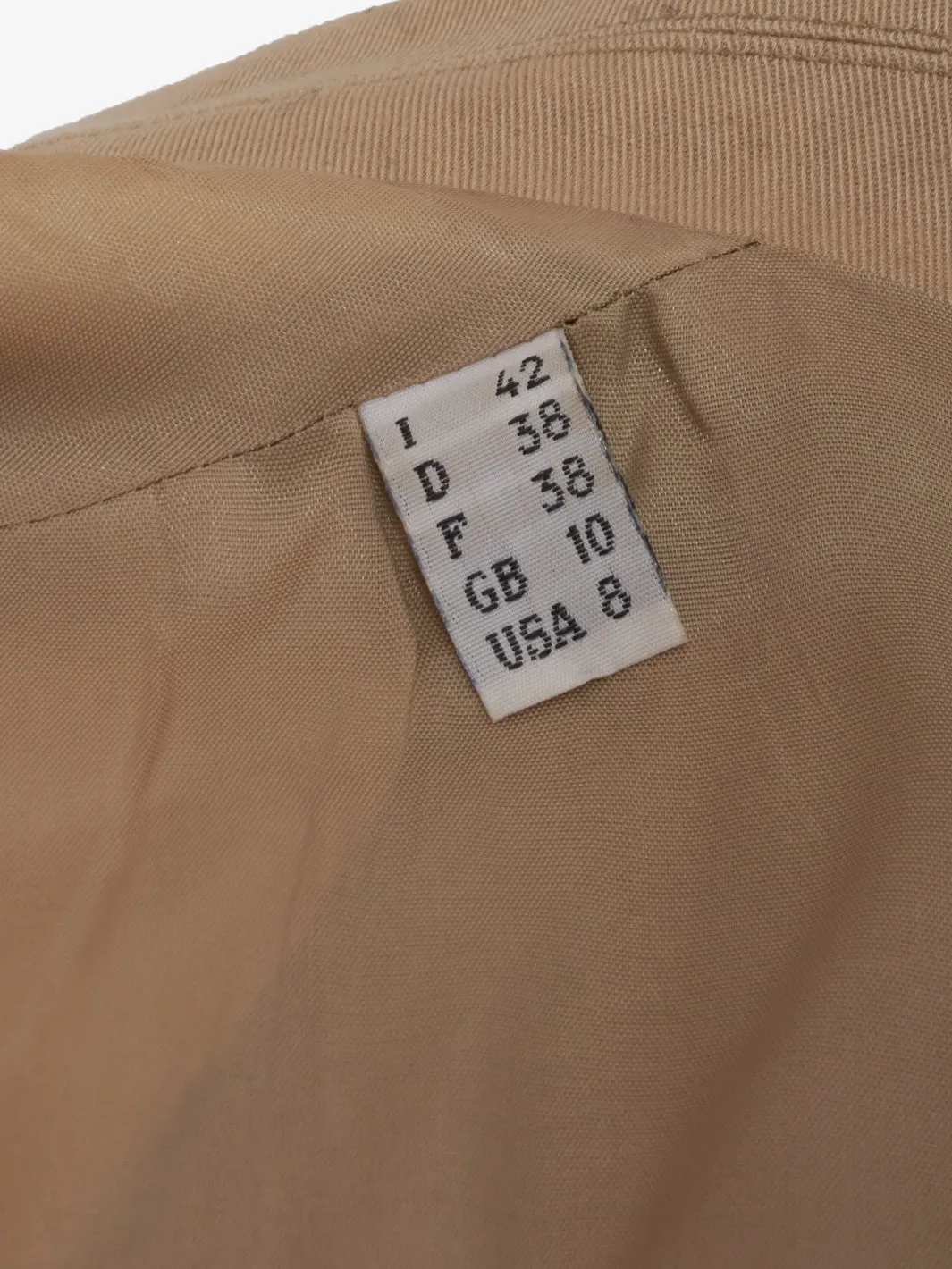 Moschino Cheap and Chic Beige Cotton Suit