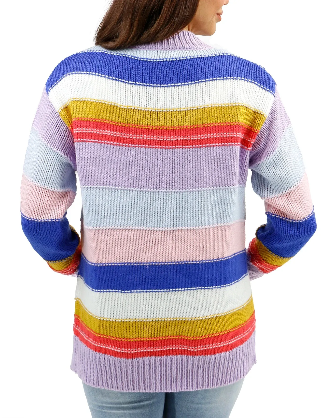 Multi Color Block Cardigan
