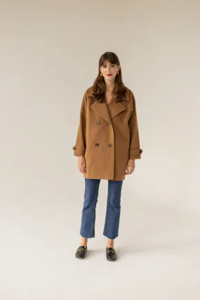 Nadine Cashmere Wool Coat - Caramel
