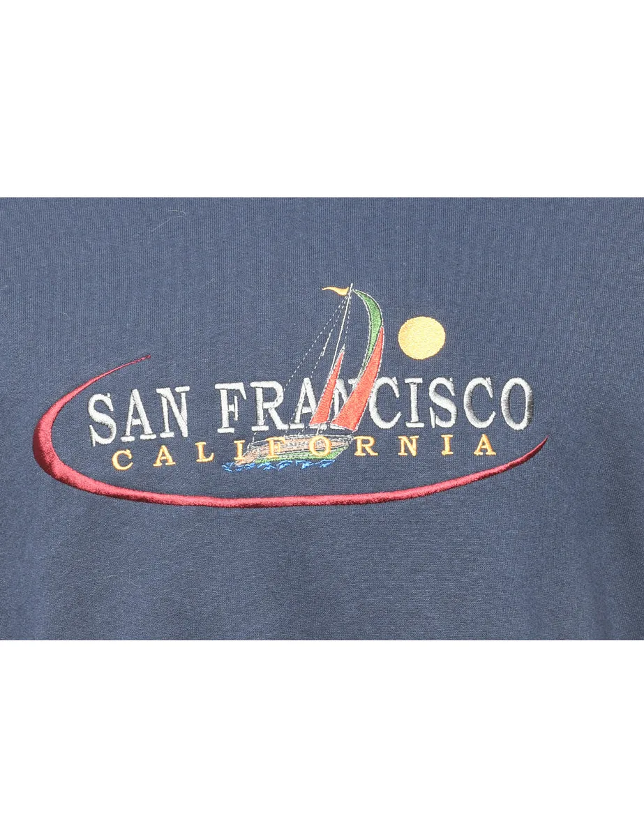 Navy San Fransico Sweatshirt - M