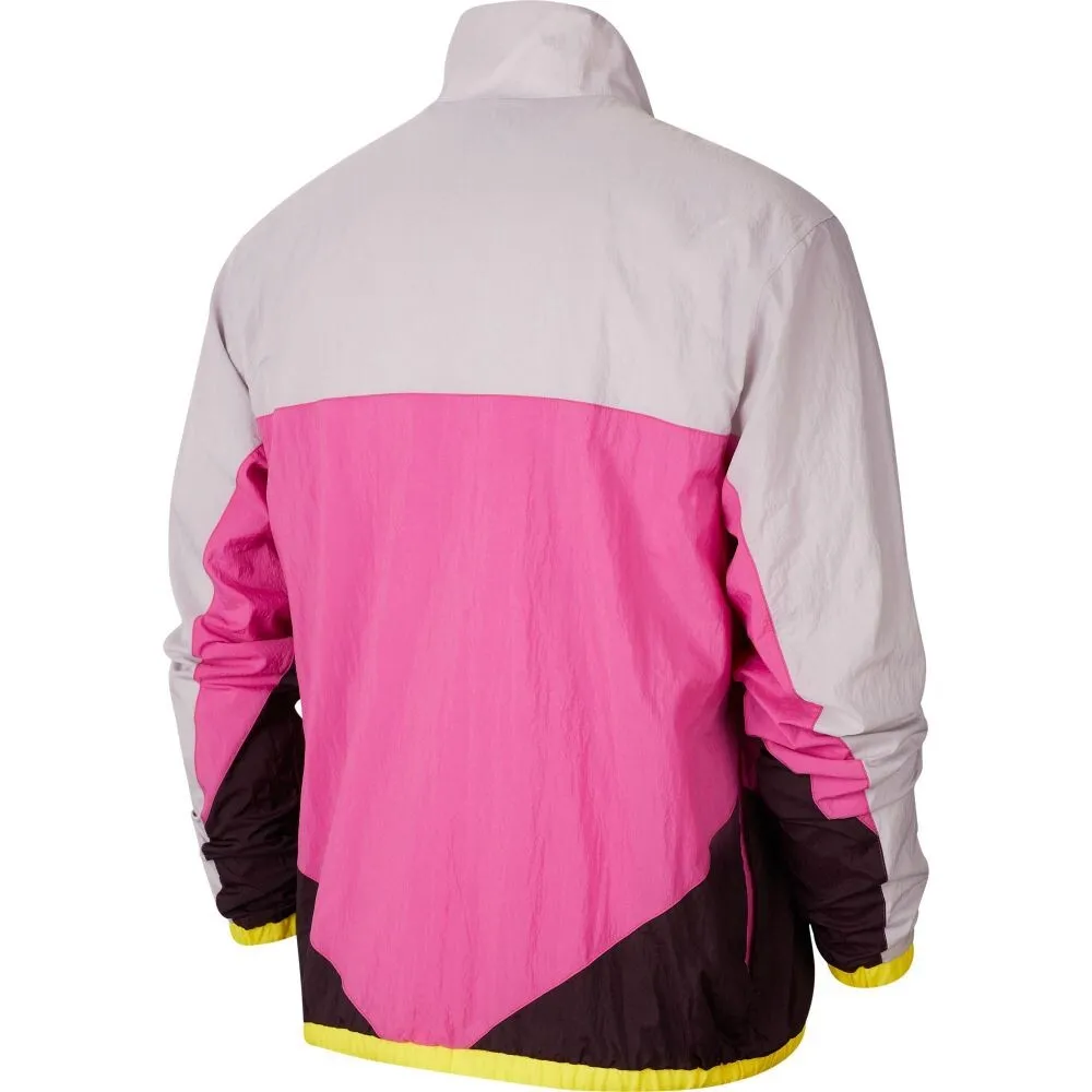 Nike Air NSW Flight Series Half Zip Breaker Men's Jacket Pink-Yellow-Black cn8508-623