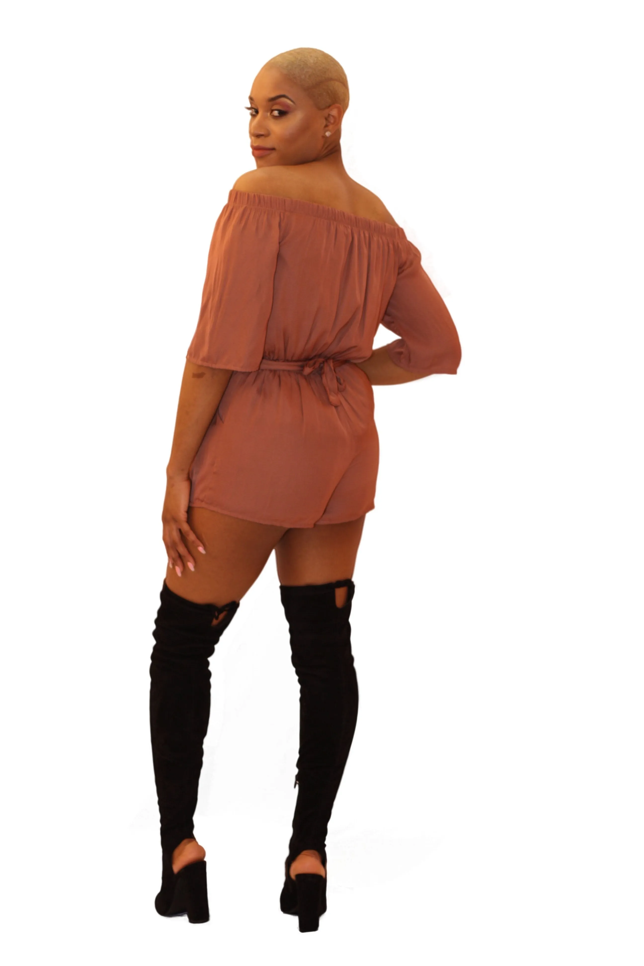 Off Shoulder Romper