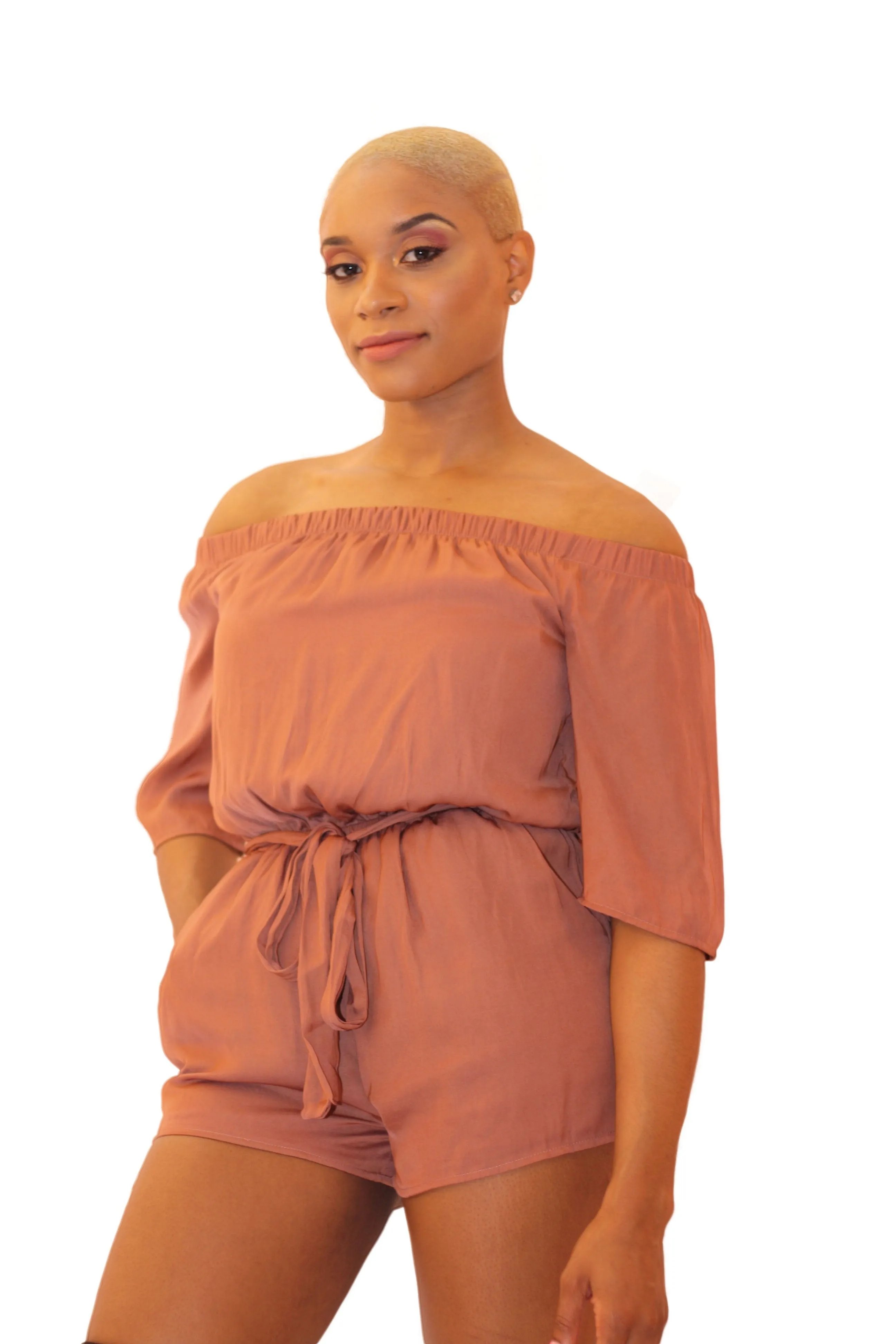 Off Shoulder Romper