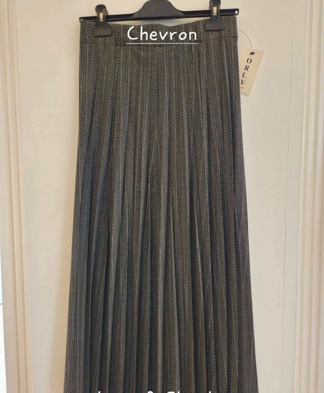 Orly Chevron Maxi Skirt