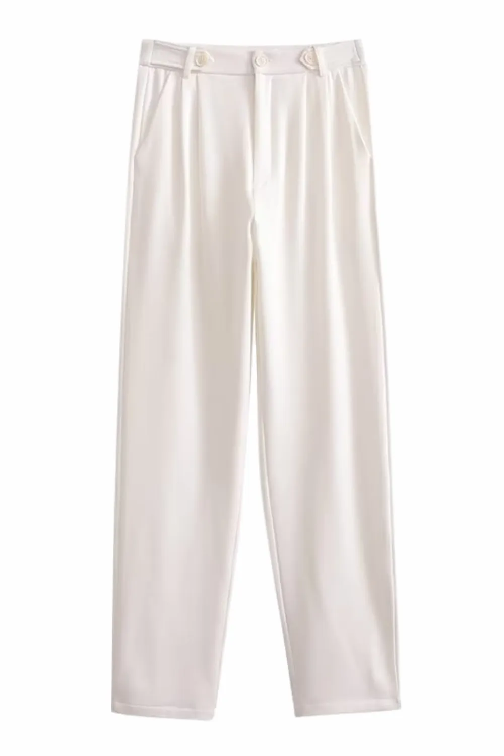 'Paige' High Waist Straight Trousers