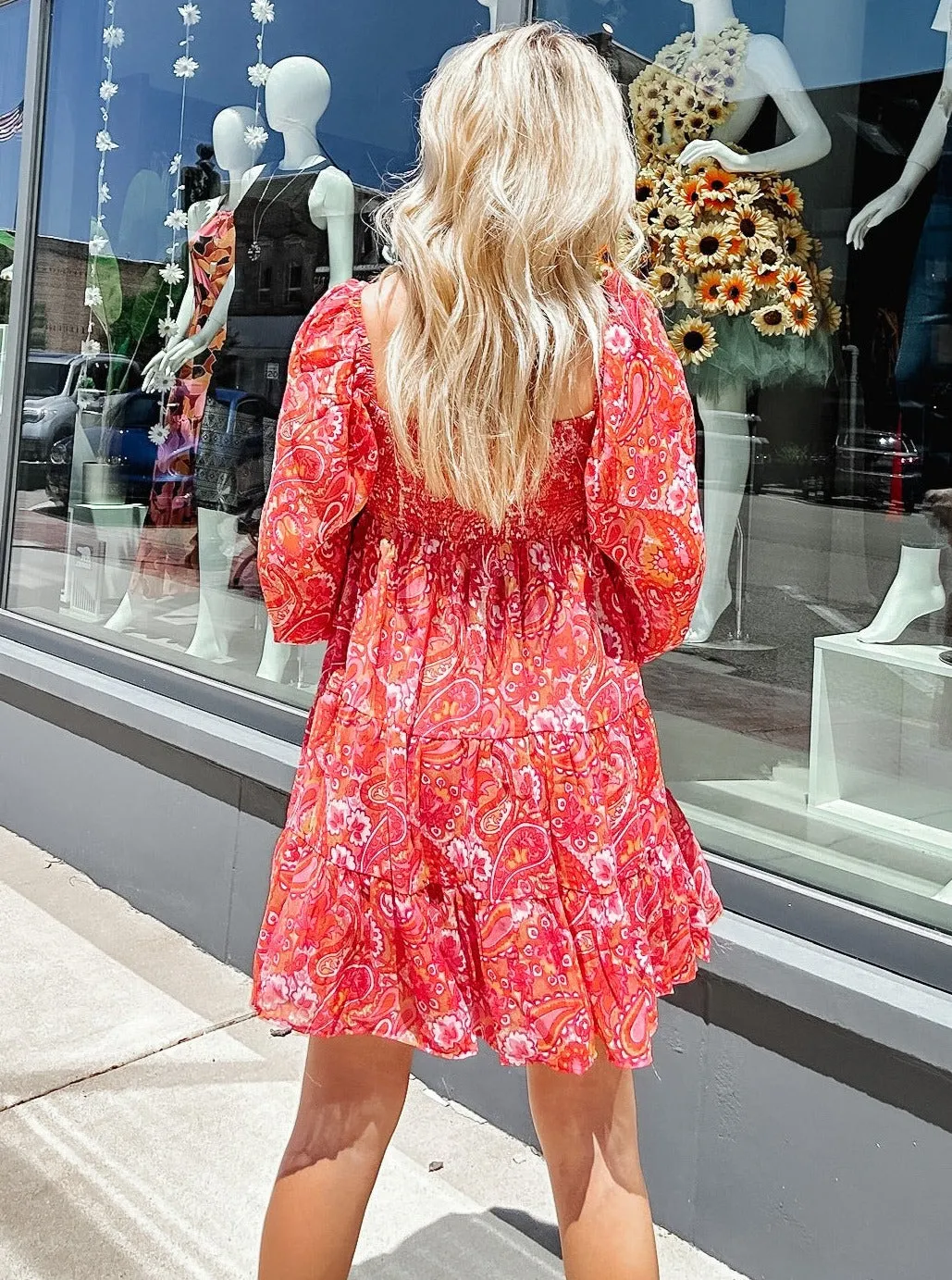 Paisley Joy Babydoll Dress