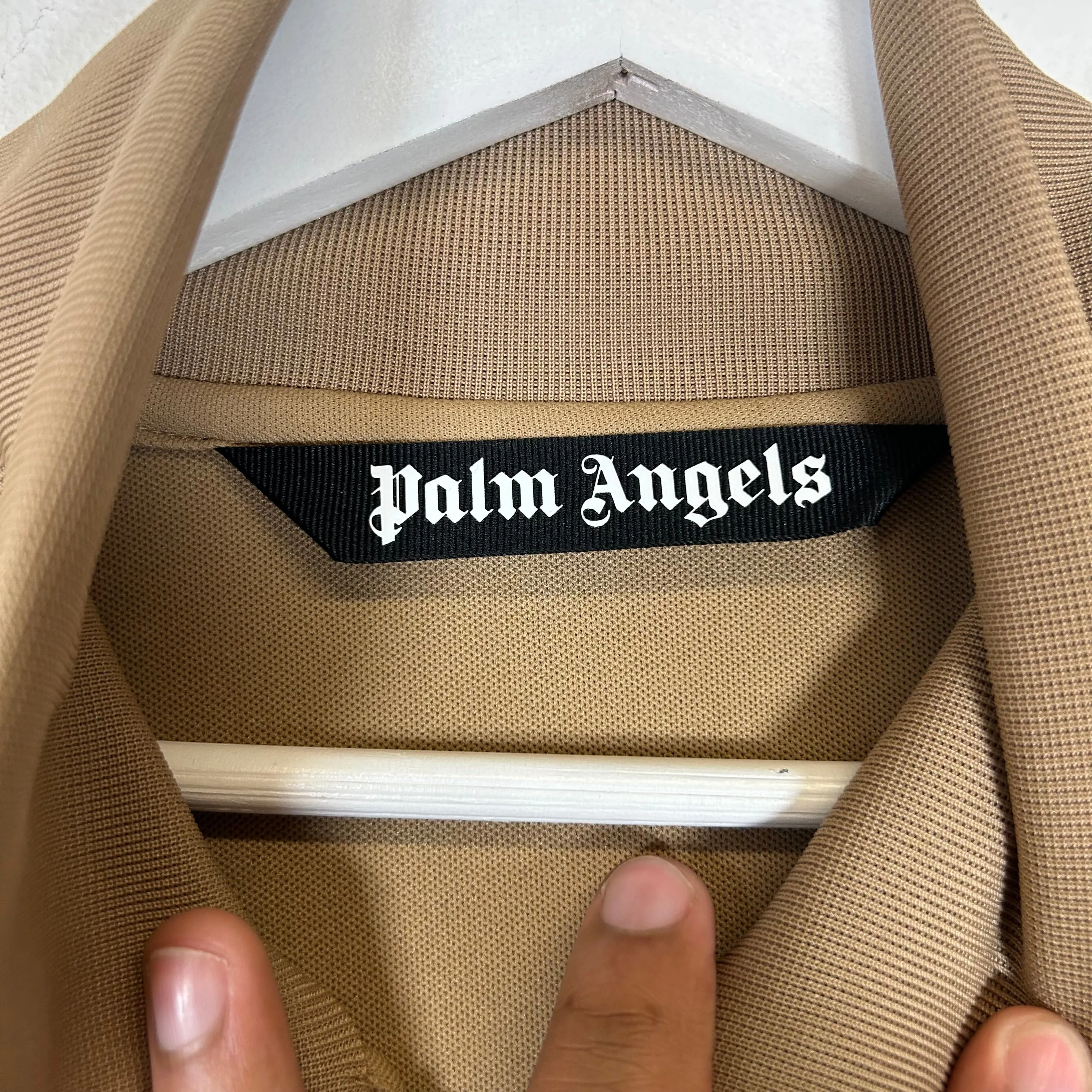 Palm Angels Tan Track Jacket Size M