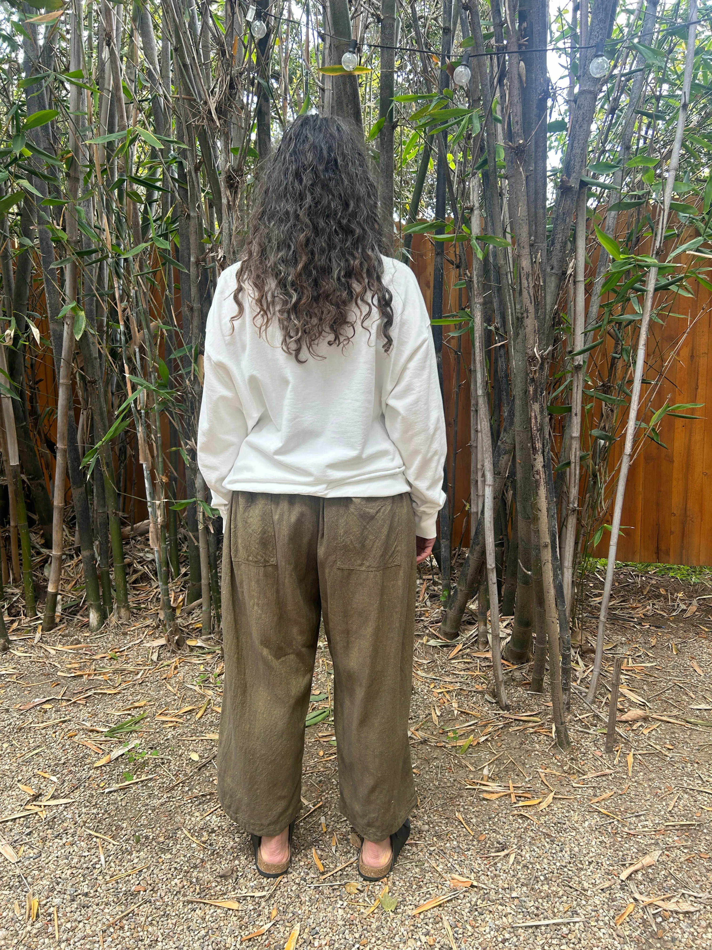 PIGMENT FRENCH TERRY PULLOVER - WHITE