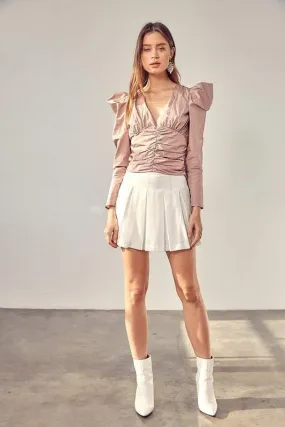 Pleated Mini Skort