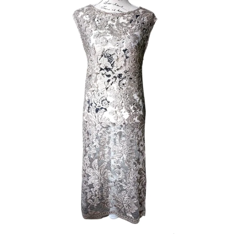 Repertoire beige lace slip dress-size 8/10