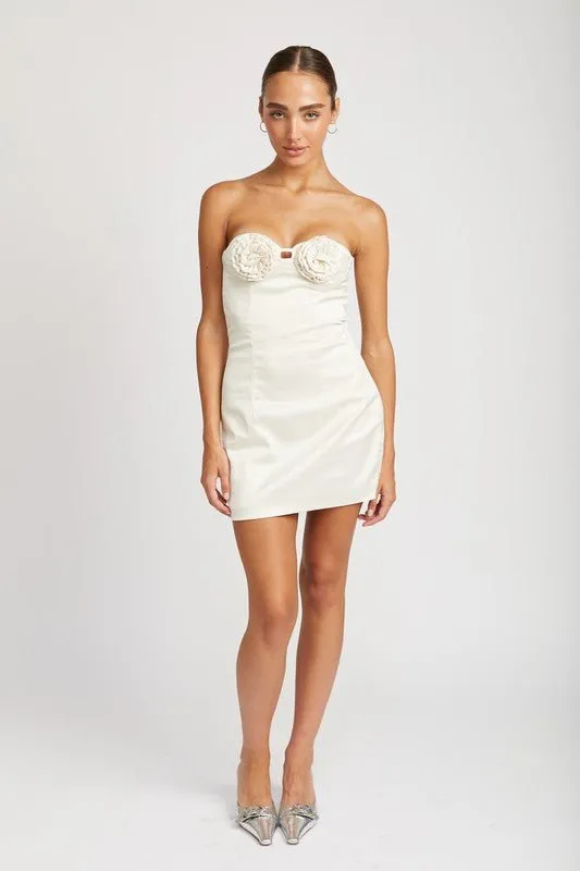 Rosette Mini Dress