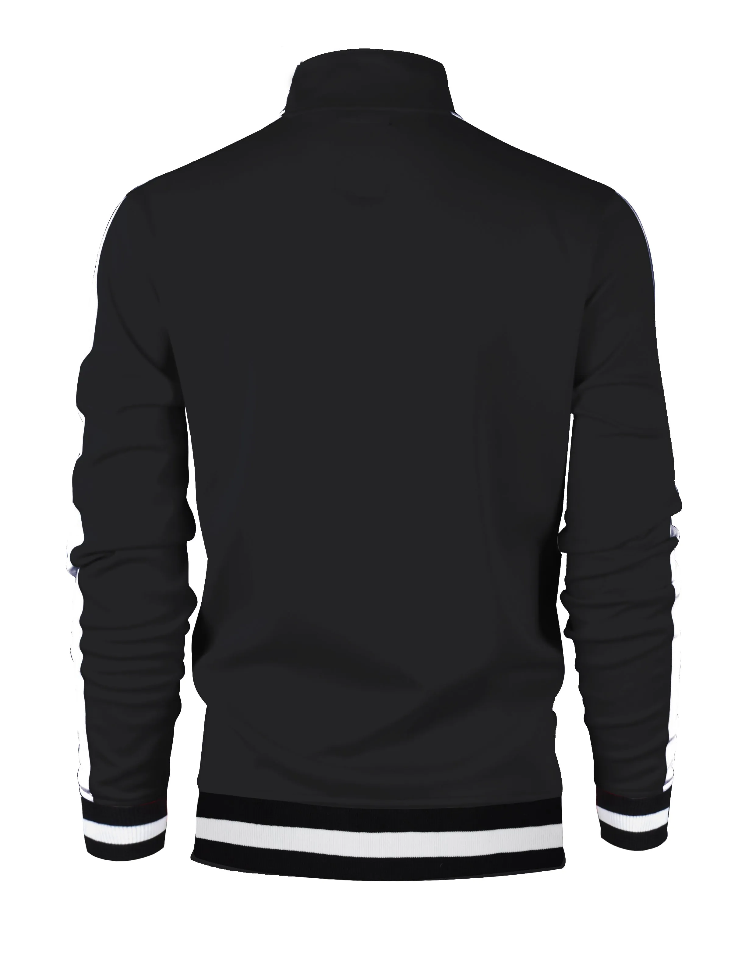 S51700-BASIC TRACK JACKET-BLACK/WH