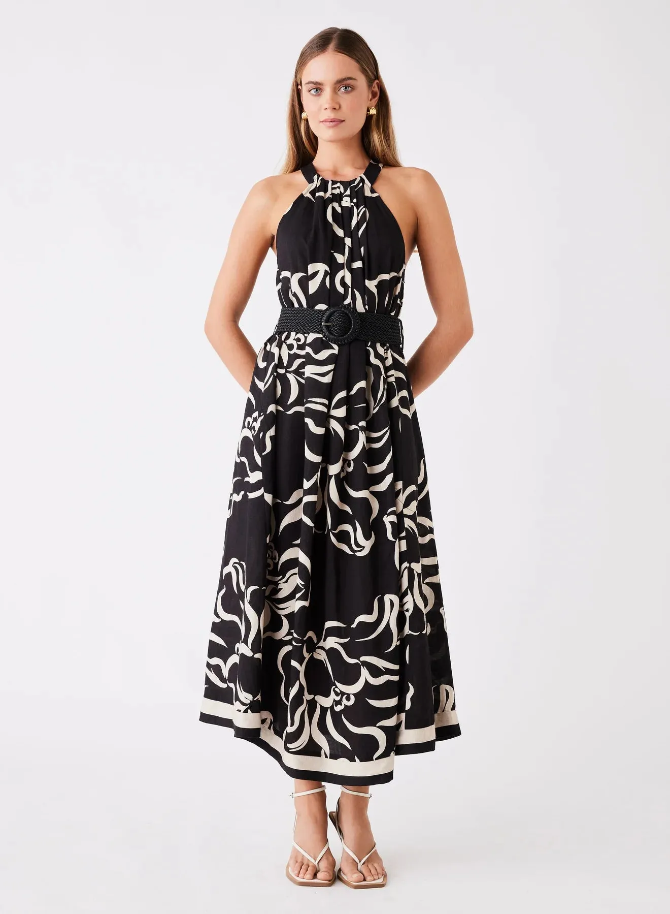 Sandy Wave Midi Dress