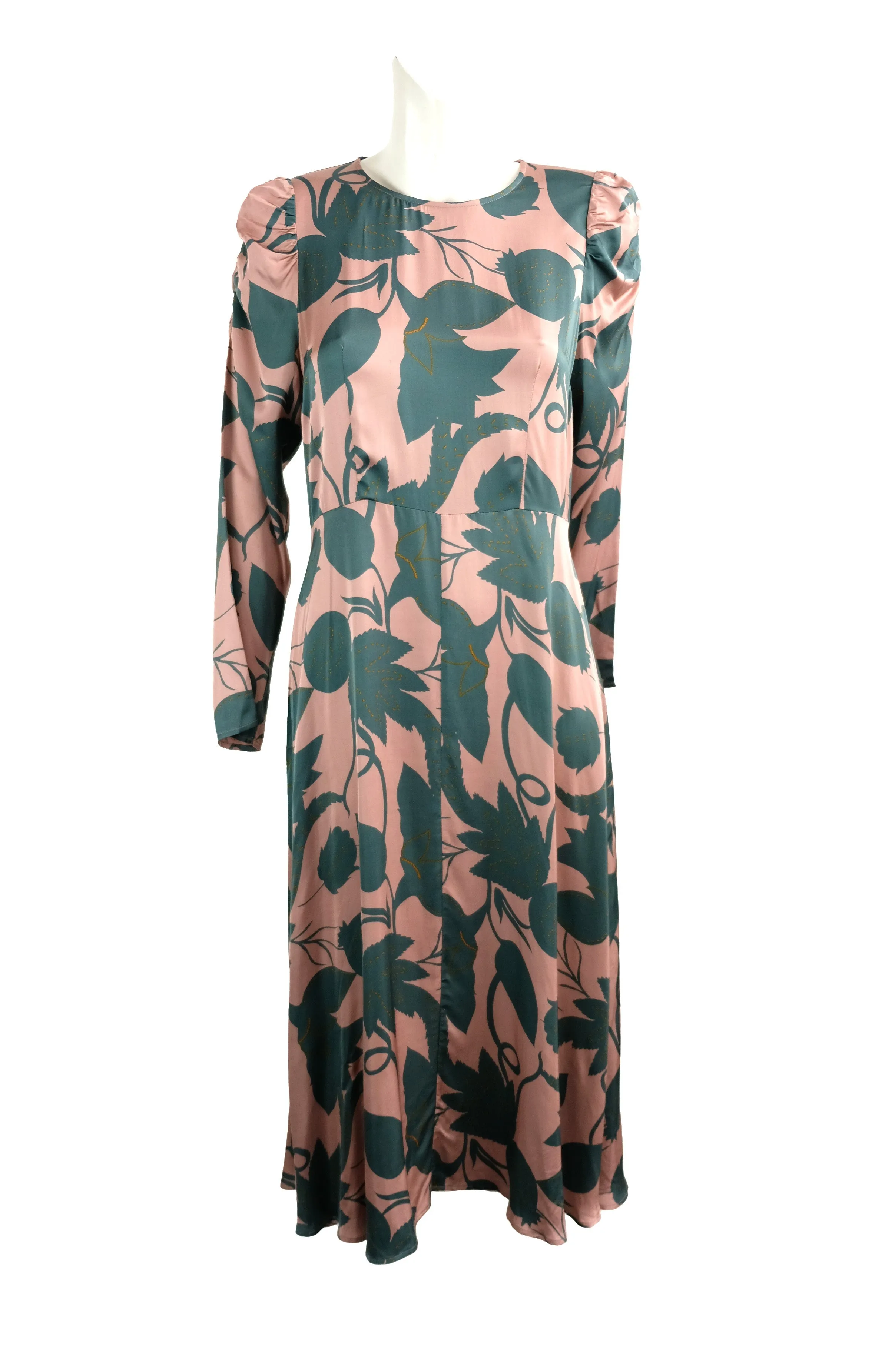 Second Female Tea Dress in Pink and Green, M