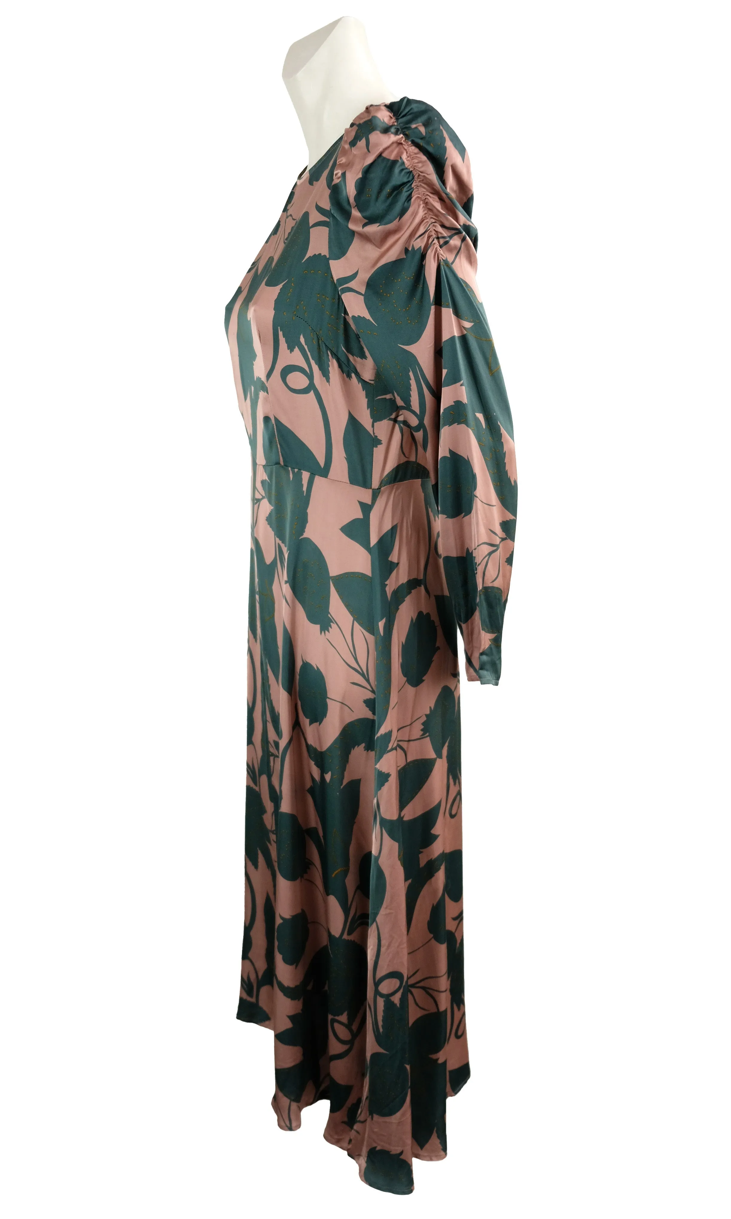 Second Female Tea Dress in Pink and Green, M