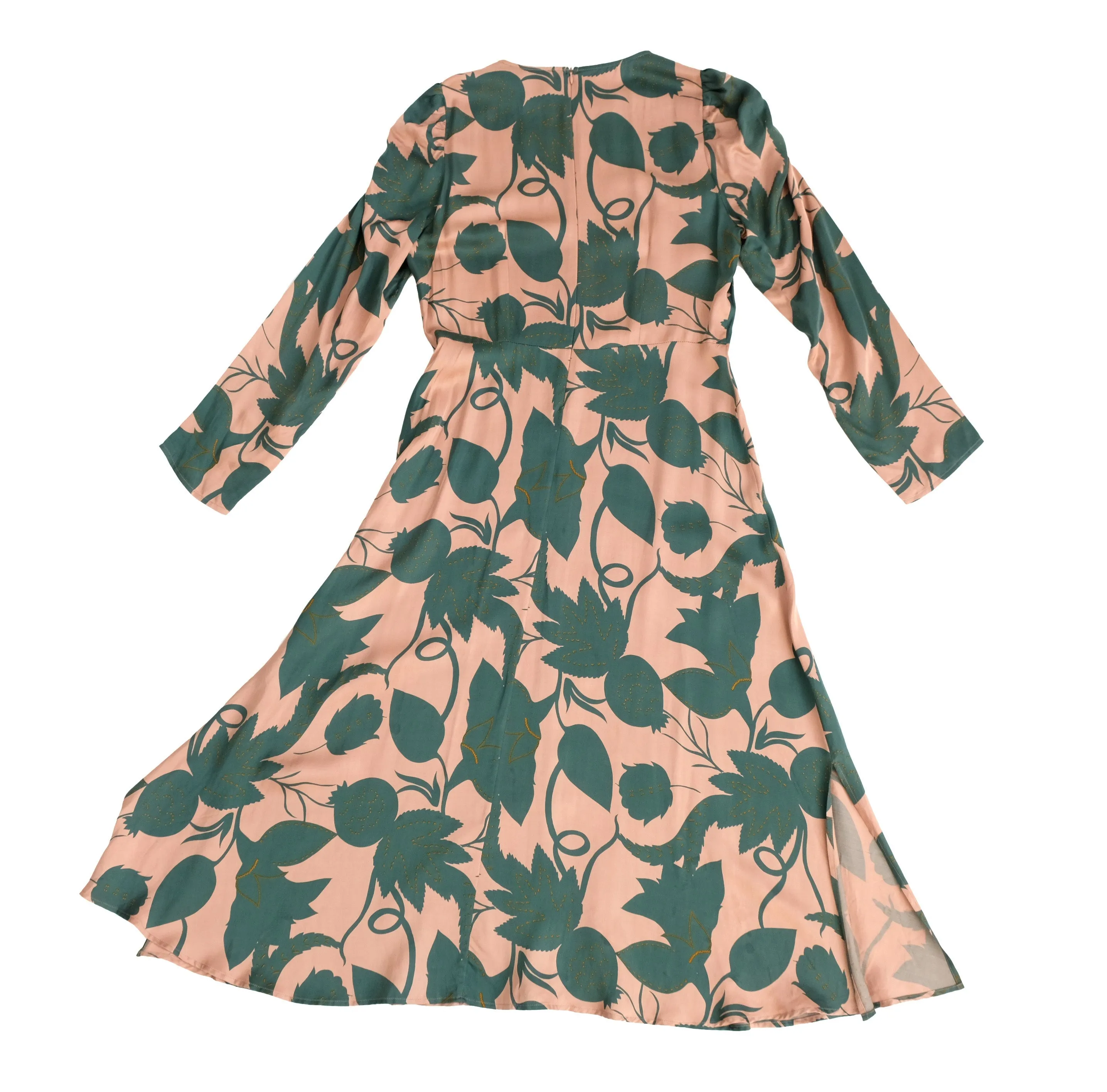Second Female Tea Dress in Pink and Green, M