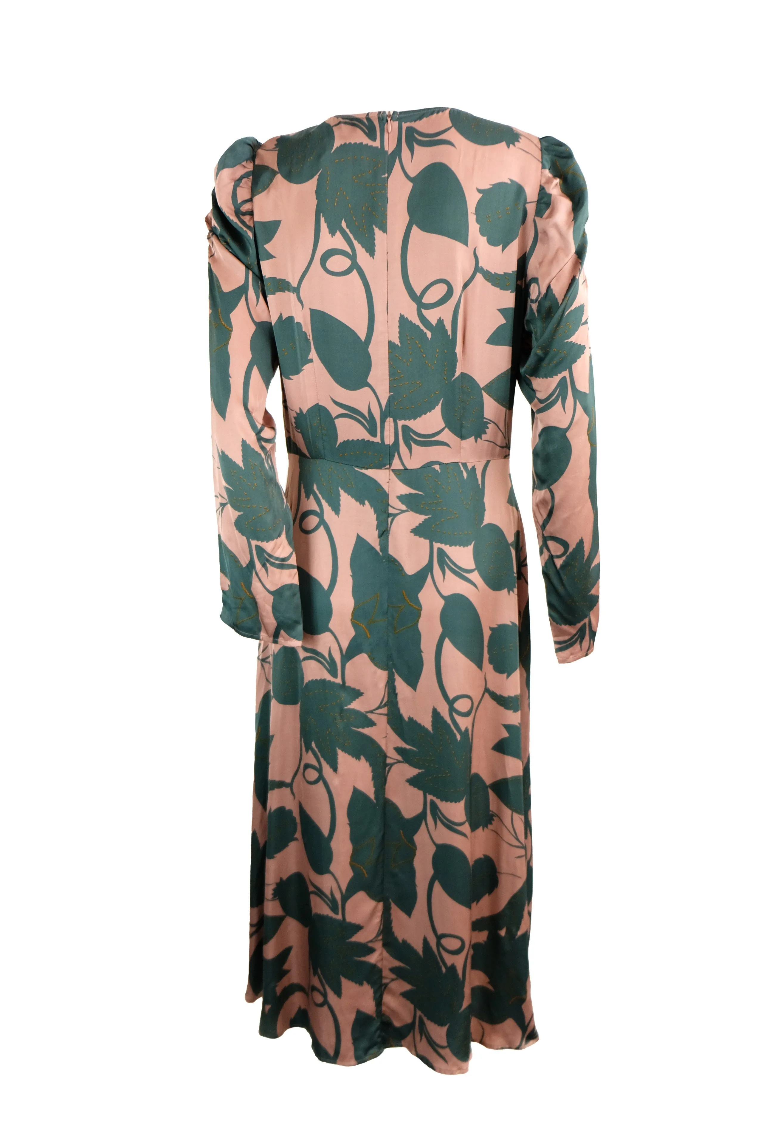 Second Female Tea Dress in Pink and Green, M