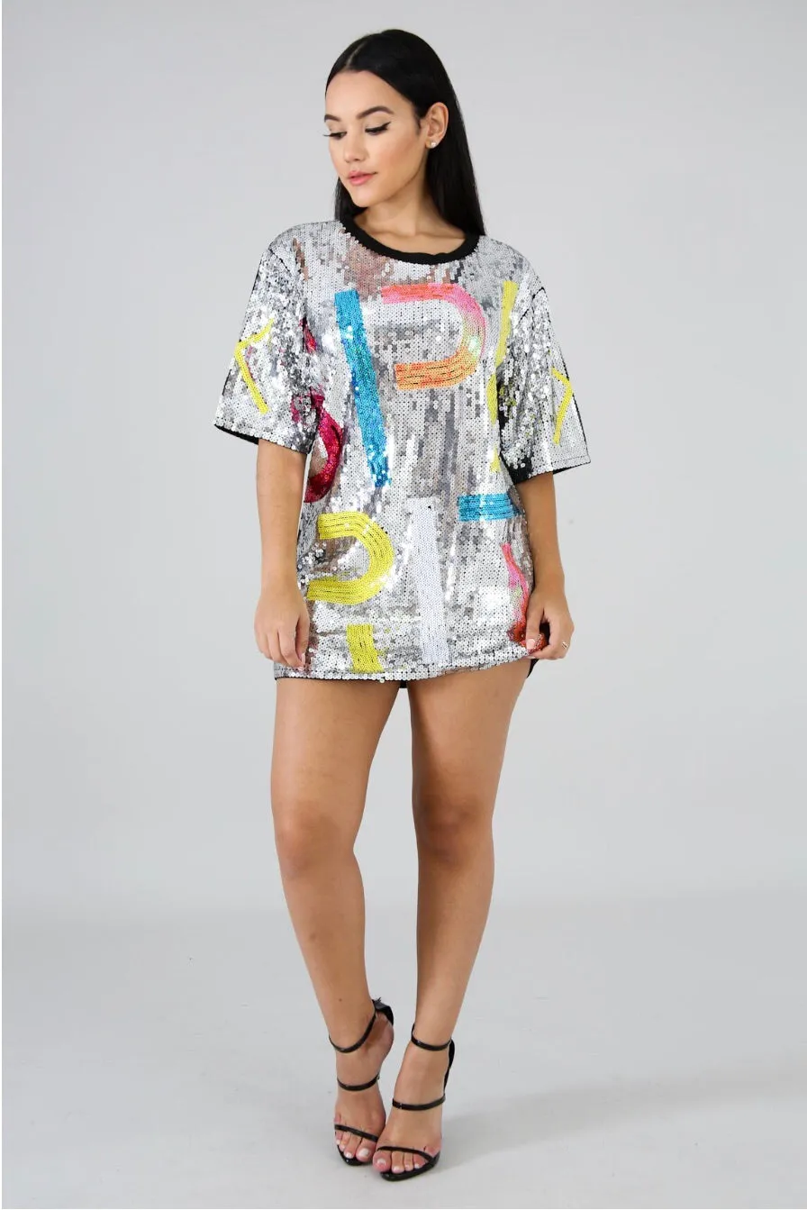 Sequin Tunic Dress