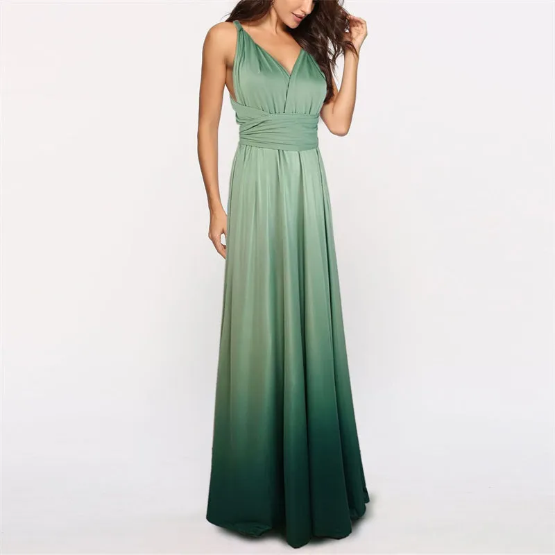Sexy backless multi-way wrap floor-length dress | transformer evening gowns long prom dress