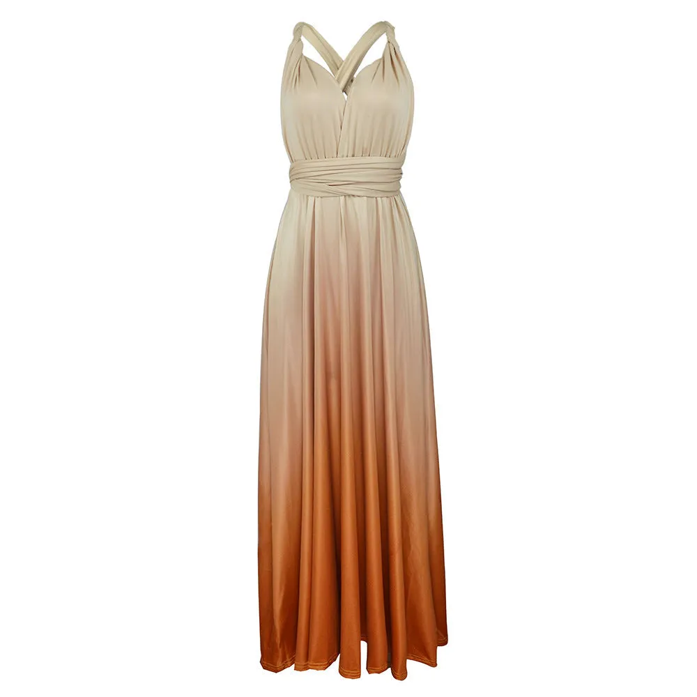 Sexy backless multi-way wrap floor-length dress | transformer evening gowns long prom dress